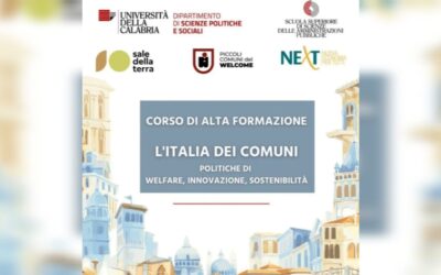 Parte il corso universitario  “Italia dei comuni. Politiche di Welfare, Innovazione, Sostenibilità” all’Università della Calabria